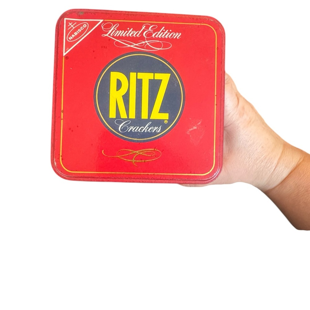 Limited Edition Ritz Cracker Red Storage Tin - Picture 2 of 9